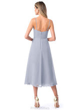 Load image into Gallery viewer, Lexie Sleeveless V-Neck Sheath/Column Natural Waist Floor Length Bridesmaid Dresses