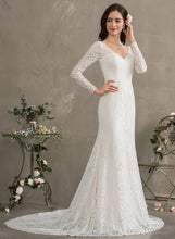 Load image into Gallery viewer, Maria Trumpet/Mermaid Dress Court V-neck Lace Train Wedding Wedding Dresses