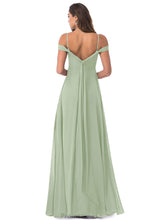Load image into Gallery viewer, Livia Floor Length Natural Waist V-Neck Sleeveless A-Line/Princess Bridesmaid Dresses