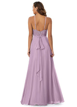 Load image into Gallery viewer, Tricia A-Line/Princess Sleeveless Natural Waist Halter Floor Length Bridesmaid Dresses