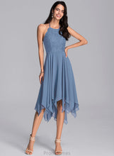 Load image into Gallery viewer, Chiffon Homecoming Dresses Lace A-Line Halter Erica Dress Asymmetrical Homecoming With