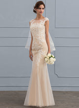 Load image into Gallery viewer, Genevieve Tulle Wedding Lace Trumpet/Mermaid Wedding Dresses Floor-Length Dress
