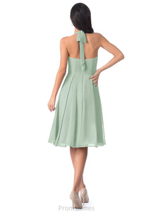 Ellie Spaghetti Staps Natural Waist A-Line/Princess Floor Length Sleeveless Bridesmaid Dresses