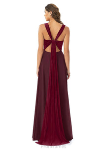 Aylin Floor Length Natural Waist Sleeveless Spaghetti Staps A-Line/Princess Bridesmaid Dresses