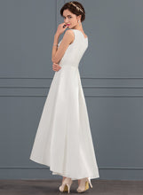 Load image into Gallery viewer, Asymmetrical Wedding Dresses Wedding Esmeralda A-Line Satin Dress Square
