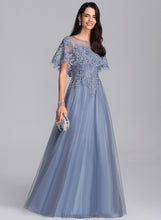 Load image into Gallery viewer, Floor-Length Madyson A-Line Dress Wedding Scoop Wedding Dresses Tulle