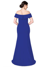 Load image into Gallery viewer, Leyla Floor Length A-Line/Princess Natural Waist V-Neck Bridesmaid Dresses