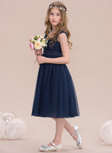 Load image into Gallery viewer, Ruffle Sweetheart With Tulle Empire Knee-Length Junior Bridesmaid Dresses Kinsley
