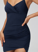 Load image into Gallery viewer, Club Dresses Pleated With Jersey Maia Bodycon V-neck Homecoming Dress Short/Mini