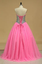 Load image into Gallery viewer, 2024 Quinceanera Dresses Ball Gown Sweetheart With Beading Floor Length
