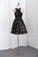 2022 Homecoming Dresses A Line Scoop Sequin&Lace Short/Mini