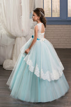 Load image into Gallery viewer, 2024 Ball Gown Scoop With Applique Flower Girl Dresses Tulle Floor Length