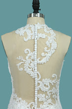 Load image into Gallery viewer, 2024 Mermaid Wedding Dresses Scoop Lace With Applique New Arrival