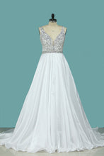 Load image into Gallery viewer, 2024 Gorgeous A Line Straps With Beadings Prom Dresses
