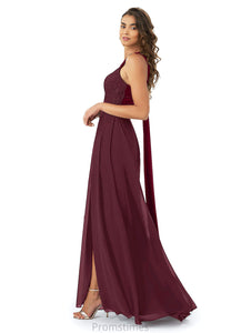 Aylin Floor Length Natural Waist Sleeveless Spaghetti Staps A-Line/Princess Bridesmaid Dresses