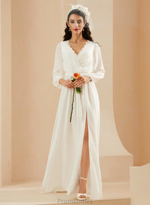 Dress Marlene Chiffon V-neck Floor-Length A-Line Wedding Dresses Lace Wedding