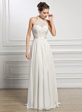Load image into Gallery viewer, Dress Sequins With Wedding Dresses A-Line Angeline Wedding Floor-Length Beading Chiffon Lace