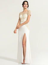 Load image into Gallery viewer, Nita Lace Wedding Sheath/Column Wedding Dresses Dress Floor-Length Scoop Crepe Stretch