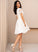 Prom Dresses Myla Lace Knee-Length A-Line V-neck Chiffon