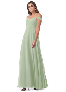 Livia Floor Length Natural Waist V-Neck Sleeveless A-Line/Princess Bridesmaid Dresses