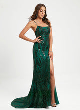 Load image into Gallery viewer, Marianna Prom Dresses With Train Trumpet/Mermaid Sequins Sequined Sweep Scoop