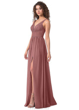 Load image into Gallery viewer, Sally Sleeveless Scoop A-Line/Princess Natural Waist Floor Length Bridesmaid Dresses