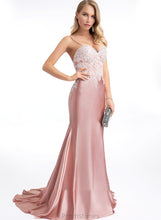 Load image into Gallery viewer, Trumpet/Mermaid Prom Dresses Sweetheart Sweep Train Krystal