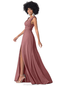 Samara Sleeveless Natural Waist Spaghetti Staps Floor Length A-Line/Princess Bridesmaid Dresses