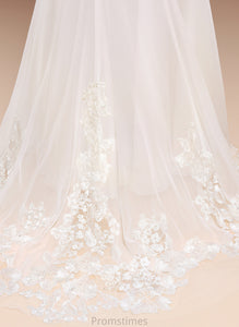 Lace Cold Trumpet/Mermaid Court Dress Wedding Dresses Train Chiffon Shoulder Wedding With Sequins Sharon