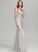 With Aracely Train Trumpet/Mermaid Sweep Prom Dresses Sequins V-neck