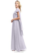 Load image into Gallery viewer, Jennifer Floor Length Halter Sleeveless A-Line/Princess Natural Waist Bridesmaid Dresses