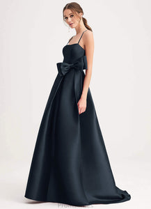 Emilie Floor Length Natural Waist Sleeveless A-Line/Princess Scoop Bridesmaid Dresses