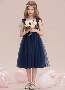 Ruffle Sweetheart With Tulle Empire Knee-Length Junior Bridesmaid Dresses Kinsley