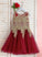 Scoop Lace A-Line Dress Flower Girl Dresses Flower With Neck - Knee-length Tulle Sleeveless Girl Anna