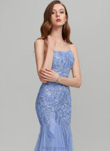 Load image into Gallery viewer, Sequins Lace With Olga Tulle Trumpet/Mermaid Sweep Prom Dresses Train Square