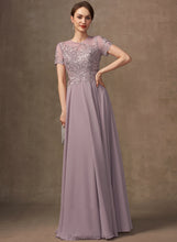 Load image into Gallery viewer, of Mother of the Bride Dresses Floor-Length A-Line Scoop Mother Lace Neck Dress the Beading Chiffon Sequins With Philippa Bride