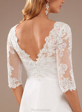 Load image into Gallery viewer, Julissa A-Line Chiffon V-neck With Wedding Dresses Lace Ruffle Asymmetrical Wedding Dress