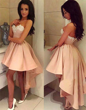 Load image into Gallery viewer, Homecoming Dresses Ashly A-Line Sweetheart High Low Blush 2024 With Appliques