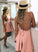 Princess/A-Line Crew Neck Satin Homecoming Dresses Pink Gertie Backless Dresses Prom