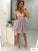 Sadie Homecoming Dresses Lace Princess/A-Line V-Neck Short Lavender Tulle Dresses With Prom