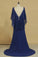 2024 Scoop Prom Dresses Open Back Mermaid/Trumpet Chiffon With Beads
