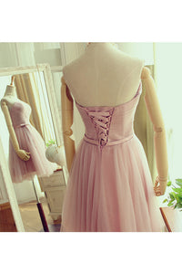 2024 Tulle Bridesmaid Dresses Strapless Ruched Bodice With Sash A Line