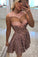 2024 Lace Homecoming Dresses A Line Knee Length With Pearls