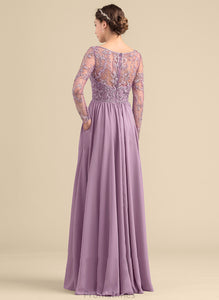 Beading A-Line Floor-Length Fabric Length Neckline V-neck Silhouette Embellishment Pockets Iliana A-Line/Princess Bridesmaid Dresses