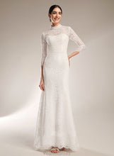 Load image into Gallery viewer, Trumpet/Mermaid Kaila Sweep Wedding Dresses Dress Train Wedding Lace Neck High
