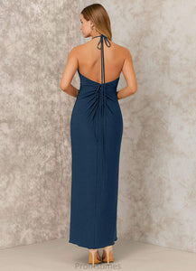 Ina A-Line/Princess Floor Length Natural Waist Sleeveless One Shoulder Bridesmaid Dresses