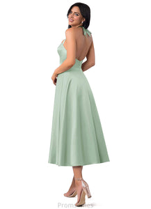 Victoria Sleeveless Natural Waist A-Line/Princess Floor Length Scoop Bridesmaid Dresses