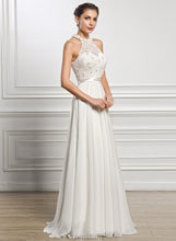 Load image into Gallery viewer, Dress Sequins With Wedding Dresses A-Line Angeline Wedding Floor-Length Beading Chiffon Lace