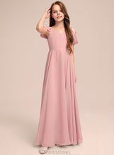 Load image into Gallery viewer, With Junior Bridesmaid Dresses V-neck A-Line Floor-Length Chiffon Ruffle Abigail