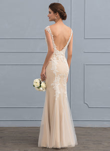 Genevieve Tulle Wedding Lace Trumpet/Mermaid Wedding Dresses Floor-Length Dress